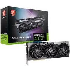  MSI 지포스 RTX 4070 Ti 게이밍 X 슬림 D6X 12GB 트라이프로져3 