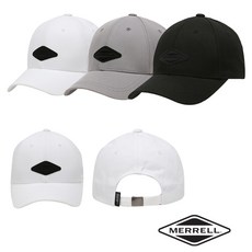 MERRELL 공용 스포티 볼캡 모자 사이즈조절 쿨맥스땀밴드, 블랙