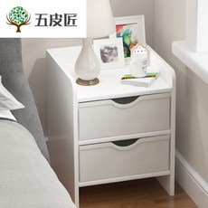 침대 사이드 수납 협탁 침대 홀더 북유럽 수납장 경제형 선반 심플 모던 수납장 간이 침, 쌍발 난백(천발)