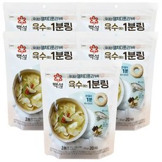 CJ제일제당 백설 멸치 디포리 육수에는 1분링 4g 20개입 x5개(총 100개), 80g, 5개