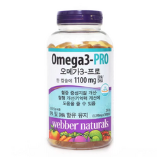 웨버네추럴 오메가3 프로, 180정, 1개