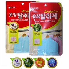 리빙굿 4가지향 옷장 탈취제 2개 냄새제거 방향제 shc*490PX, 본상품선택