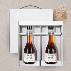 [웰굿]프리미엄 저온압착 참기름 선물세트(250ml x 2), 없음