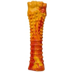 닐라본 5097148062 Nylabone Flavor Frenzy 고무 스트롱 츄잉 장난감 - 공격적으로 씹는 강아지를 위한 파괴할 수 없는 강아지 대형견용 페퍼로니 피자 맛 - 강아지피자