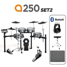 Artesia Pro 아르테시아 전자드럼 올메쉬 A250 SET2 연습실용 공연용 고급 전문가용, 그레이