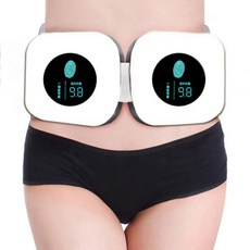 TEELINE 강남헬스장 전기 슬리밍 벨트 USB 배꼽 지방 버너 체중 감량 기계 휴대용 바디 마사지 사무실 여행 홈 여성, 02 Dual Devices