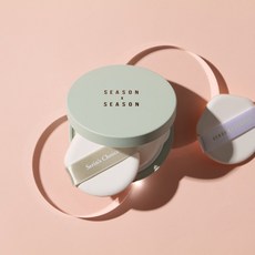 마스크에안묻는쿠션 쿠션파데추천 미니쿠션팩트 솜털쿠션 시즌바이시즌 윈터그린쿠션팩트 본품 12g