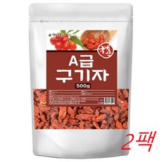 구기자 건재 국내산 건조 A급 구기자차 원물 구귀자 500gX2팩, 2개