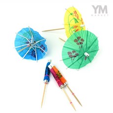 YM 디저트데코장식 40P 우산이쑤시개