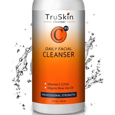 TruSkin CPS 트루스킨 비타민C 데일리 페이셜 클렌저 로즈힙오일 모든 피부용 118ml, 1개, 1g