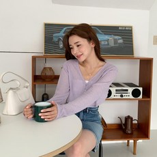 스티브케이블반팔가디건