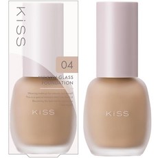 KiSS (키스) 밀키시 유리 펀데 04 오클 30g 색 얼룩 · 모공 커버 SPF34 · PA ++ 미용액 성분 배합 KiSS(キス) ミルキッシュガラスファンデ 04 オークル 30