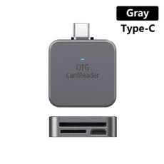 아이폰 타입 C SD TF 카드 리더기 마이크로 USB 데이터 OTG 어댑터 13 ios 액세서리 in, 4.Type c Gray