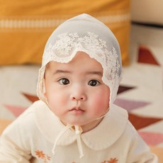 채니봉봉아기레이스보넷