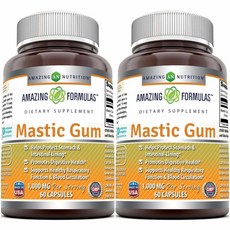 Amazing Formulas 위건강 매스틱 Mastic Gum 1000mg 60캡슐, 1개, 1