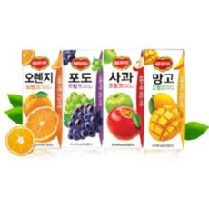 델몬트드링크 190ml (사과x32팩) + (포도x32팩), 1세트