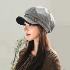 이스트무브 헌팅캡 가을 겨울 여자모자 회오리 체크 벨트 여성 팔각모 미크로세임벨트팔각 (3컬러)