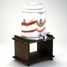 [일본정품수입]&lt;br&gt; 구타니 야키 소주 서버 야도 목제 받침대 2000cc &lt;구타니 일본 식기 술기 냄, 1개, 한개옵션1