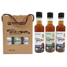 자연과발효 6년숙성 자연발효 감식초+솔잎감식초 180ml 3병 항아리숙성, 540ml, 4세트