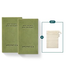아로마티카 로즈마리 샴푸 바/ 컨디셔너 바 x2개 세트 (비누망 증정), 로즈마리 샴푸 바 2개 세트