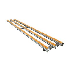 무동력 롤러 컨베이어 하차 물류창고 상하차 트럭, 5줄 폭 60cm 길이 2m, 1개