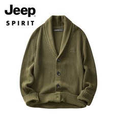 JEEP SPIRIT 남성 긴팔 니트 가디건 남자 심플 캐쥬얼 패션 JPHY18031