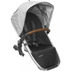 2018 UPPAbaby Vista RumbleSeat-Loic (White / Silver / Saddle Leather)