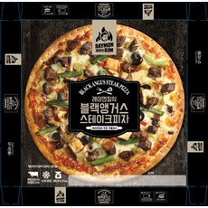 레이먼킴피자 블랙앵거스 스테이크 390g x 4팩, 단품