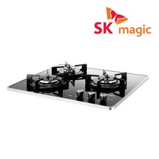 SK매직 3구 빌트인 가스 쿡탑 레인지 건전지식 GRABA301D, LNG, GRA-BA301D(전지식)