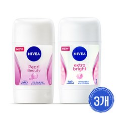 3개 니베아 데오드란트 스틱 엑스트라 브라이트 50ml