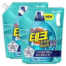 테크 호르몬으로 인한 특유취 제거 스파클링 프레시 드럼용 리필 2L 2개