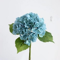 잔디 매트 인조 롤 인공 수국 꽃 사실적인 촉감 보습 시뮬레이션 수국 꽃 웨딩 홀리데이 파티 장식 1, 12 Sky Blue_03 3pcs