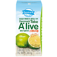 덴마크 테이크 얼라이브 스위티자몽 음료, 120ml, 48개