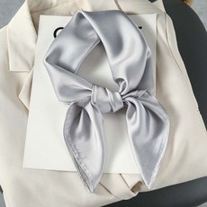 9컬러 데일리 패션템 정사각 페이크실크 쁘띠 스카프