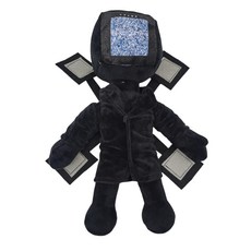  Skibidi Toilet 30cm (TV man) 스키 비디 화장실 플러시 장난감 플러시 장난감 부드러운 그물 애니메이션 만화 팬 장난감 