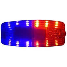 肩夾警示燈 腰燈 夜間警示燈 警用肩燈 LED爆閃肩夾燈 DZ0129, 紅藍閃燈, 1個