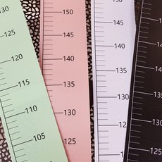 키재기 스티커 자 키 측정기 아기 어린이 유아 180cm, 검정색
