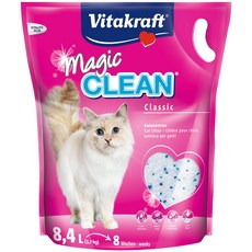 독일 Vitakraft Magic Clean 뭉치지 않는 고양이 모래 무향 8.4L, 1개