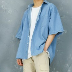 남자반팔청남방