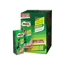 네슬레 MILO 보리우유 180ml x 48팩 (친환경 무플라스틱 포장), 48개