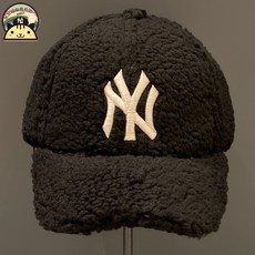 모자 겨울 따뜻한 양키스 NY 자수 야구 여성의 흰색 뽀글이