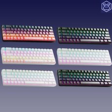 [ XC샵 ] EWEADN G68시리즈 기계식 게이밍 키보드 등고선3.0 측각 68%배열 1680만색RGB 전키무충격 2000mah 노트북/패드용 미니키보드 최신 출시, 청축, NO, 유선버전-등고선올블랙(측각)