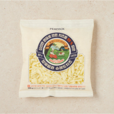 피코크 자연치즈를 99% 담은 모짜렐라 슈레드치즈, 300g, 2개