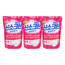 엘지 테크 표백제 산소크린 가루형 2.4L 3개 세탁 빨래 분말