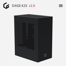 에어샤워 SIXGE K2S 케이스 미니 ITX A4 CNC K39 고스트 S1 Lgk2s 버전 2.0, 01 As shown