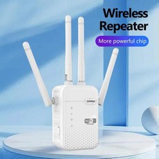 무선 와이파이 리피터 2.4G 신호 라우터 802.11N 장거리 무선 와이파이 익스텐더 앰프 와이파이 부스터 300Mbps, 1개, 1) EU 플러그