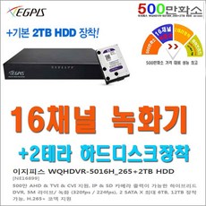 이지피스 QHDVR-4008QS+2TB 녹화기외 추가상품, 이지피스 QHDVR-4016Q+2TB - qhdvr-4008qs