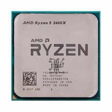 AMD Ryzen 5 2600X 3.6 GHz 코어 12 스레드 CPU 프로세서 YD260XBCM6IAF 소켓, 한개옵션0 - 2600x