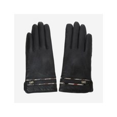 닥스 DCGV9F221BK블랙 체크라인 가죽 여성장갑