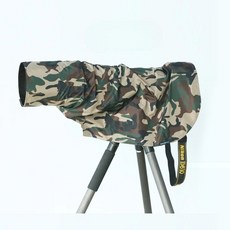 방수커버 카메라 망원렌즈 밀리터리 위장덮개, 아미 그린 위장, 1개